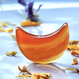 Carnelian Mini Crescent Moon