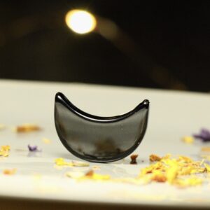 Black Obsidian Mini Crescent Moon
