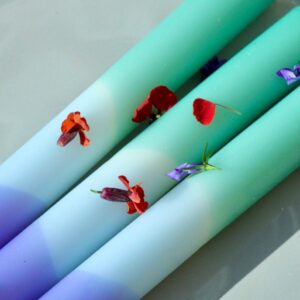 CLEAN BREEZE DIP DYE CANDLES (3 Pack) by The Colour Emporium