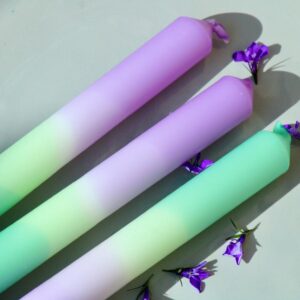 LAVENDER FIELDS DIP DYE CANDLES (3 Pack) by The Colour Emporium