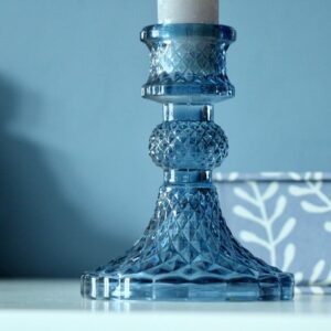 Vintage Dinner Candle Holder – Royal Blue