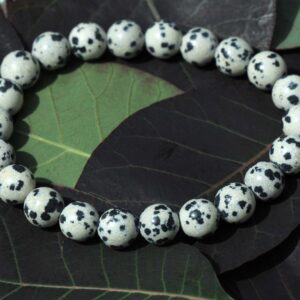 DALMATIAN STONE BEADED BRACELET