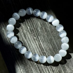 SELENITE BEADED BRACELET