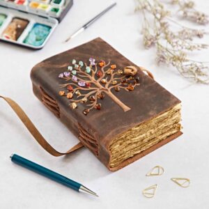 TREE OF LIFE BUFFALO LEATHER JOURNAL