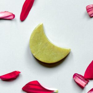 OLIVE JADE MINI CRESCENT MOON